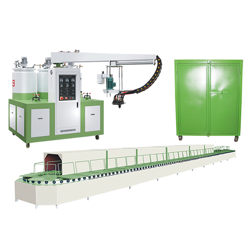 Semi-auto PU 2 color shoe machine