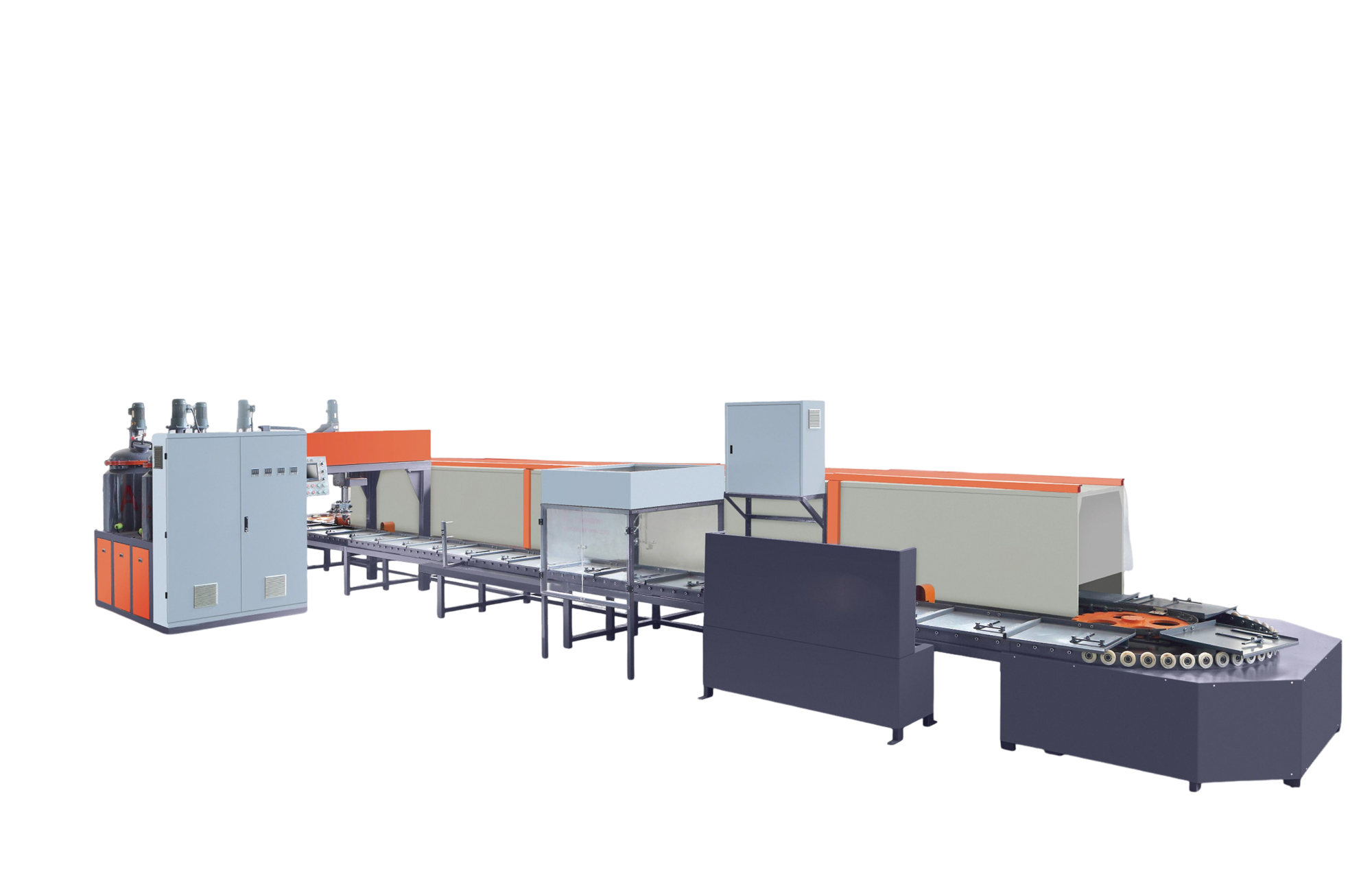 Fully automatic PU 2 color shoe machine